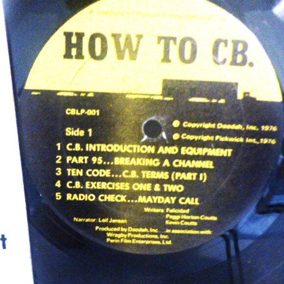 1976 HOW TO CB Record Lp Vinyl Record Slanguage of CB 500 CB Terms - Picture 2 of 4